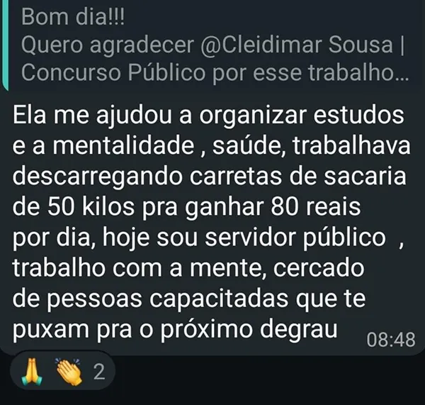Depoimento de aluno do Acelerador de Nomeação