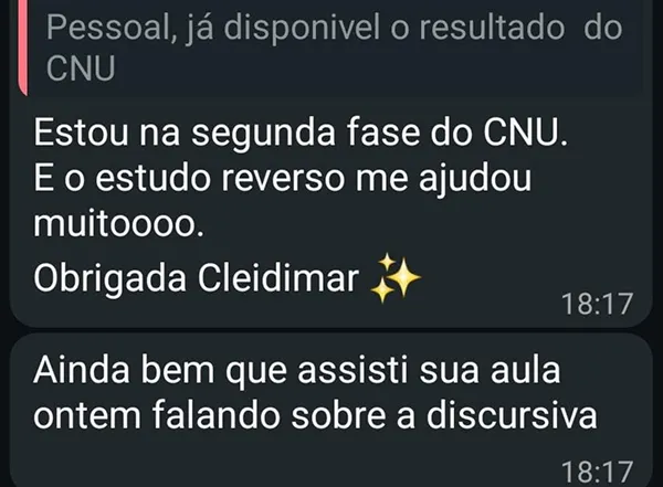 Depoimento de aluno do Acelerador de Nomeação